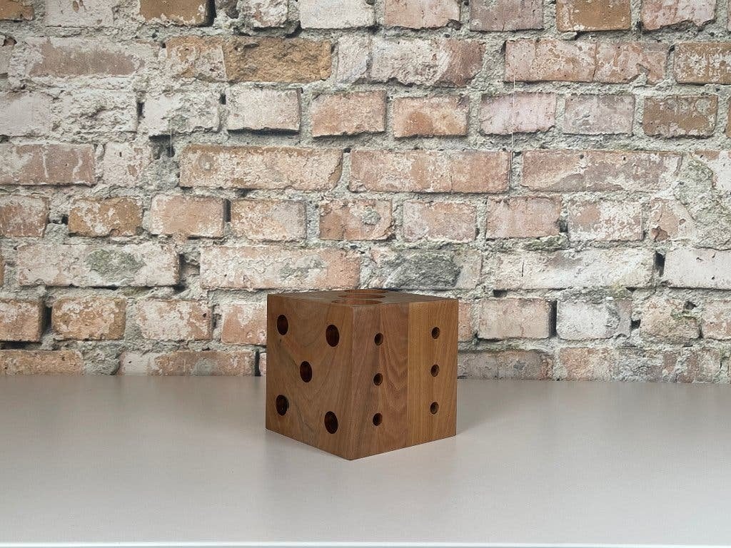 Vintage Houten Dobbelsteen bij TheReSales, Ophalen, Overige onderwerpen, Houtsnijwerk, Minder dan 20 cm