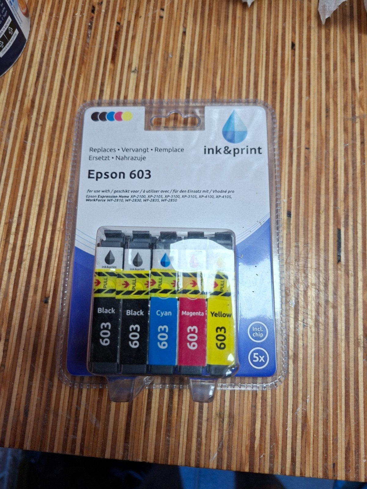 Epson 603 inktpatroon nieuwe set (5 stuks), Ophalen of Verzenden, Nieuw, Cartridge, Ink & Print (compatibel met Epson)