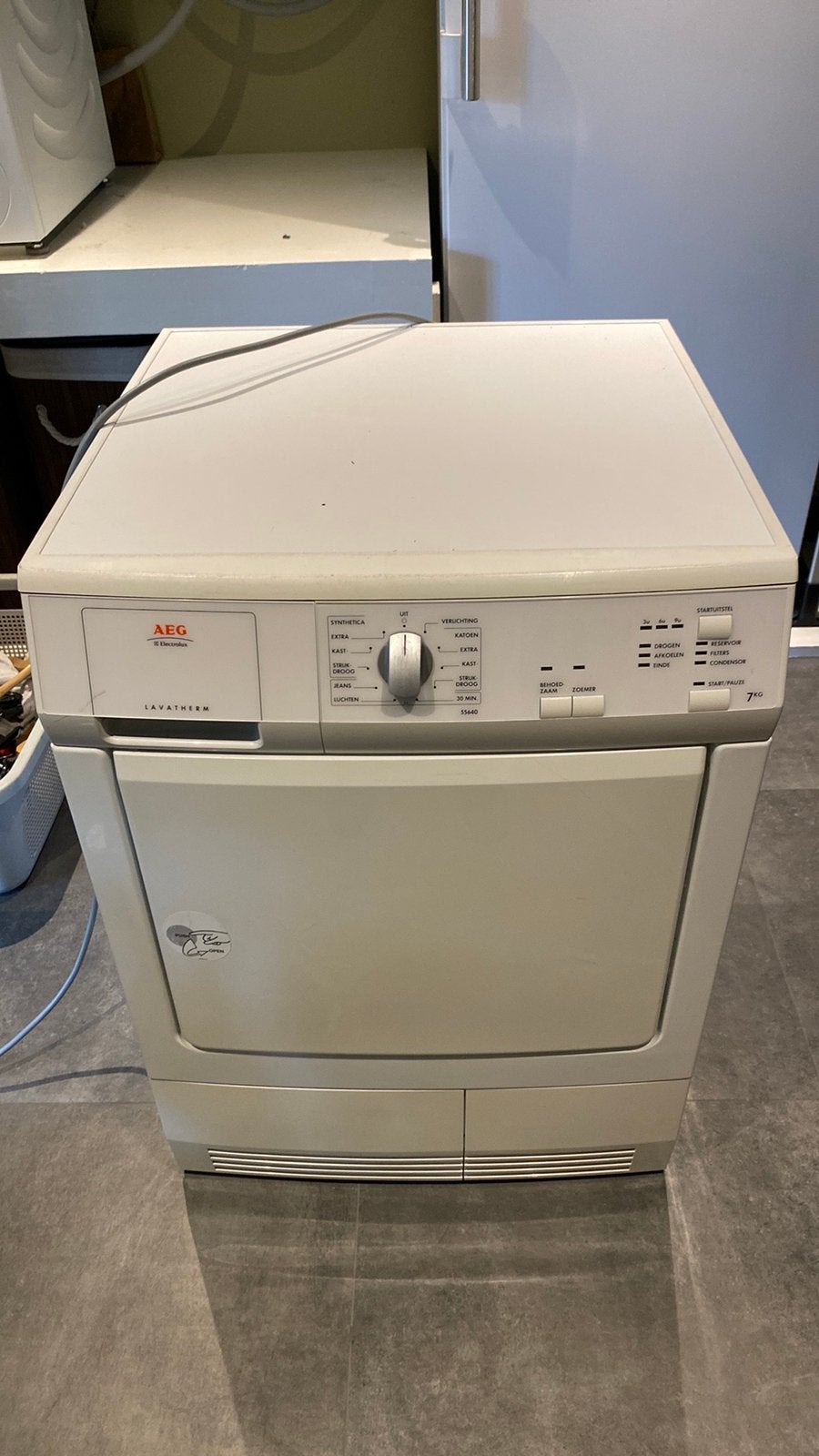AEG wasdroger, Witgoed en Apparatuur, Wasdrogers, Ophalen, Condens, 85 tot 90 cm