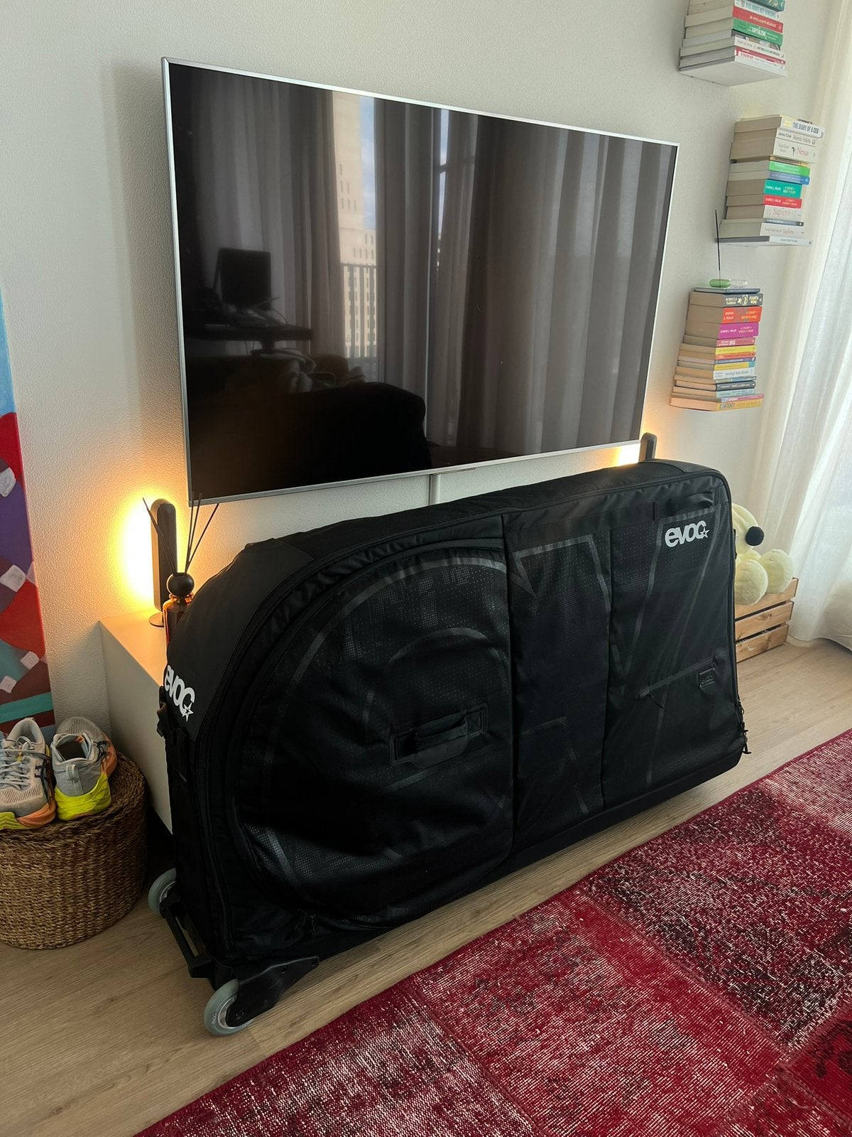 TE HUUR - Evoc Bike travel bag Pro 305L, Ophalen, Zo goed als nieuw