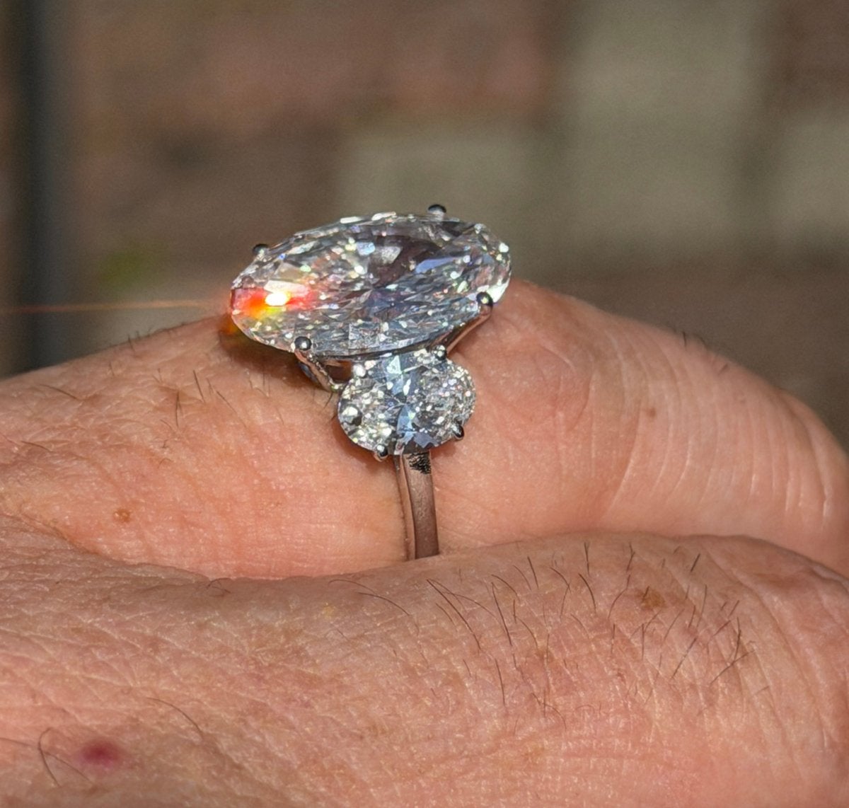Nieuwe witgouden ring VS1 diamant 9.05ct! winkelprijs €17500, Nieuw, Ophalen of Verzenden, 17 tot 18, Met edelsteen
