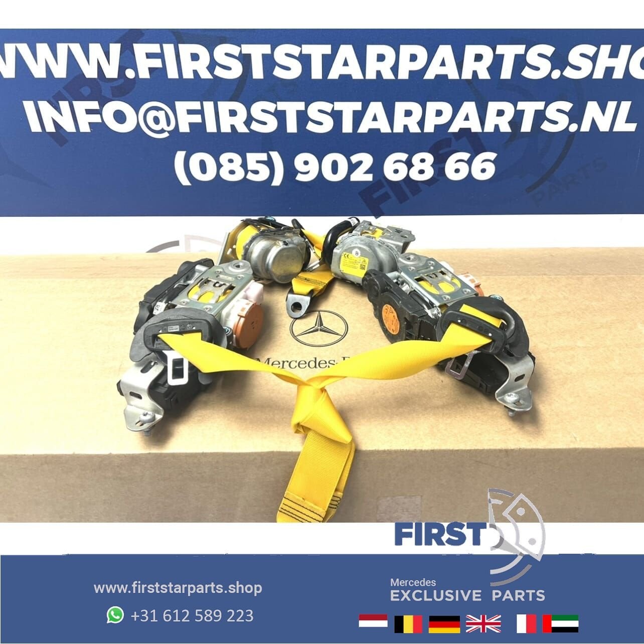 GLA45 AMG GORDELSPANNERS GEEL Mercedes W177 A W118 CLA H247
