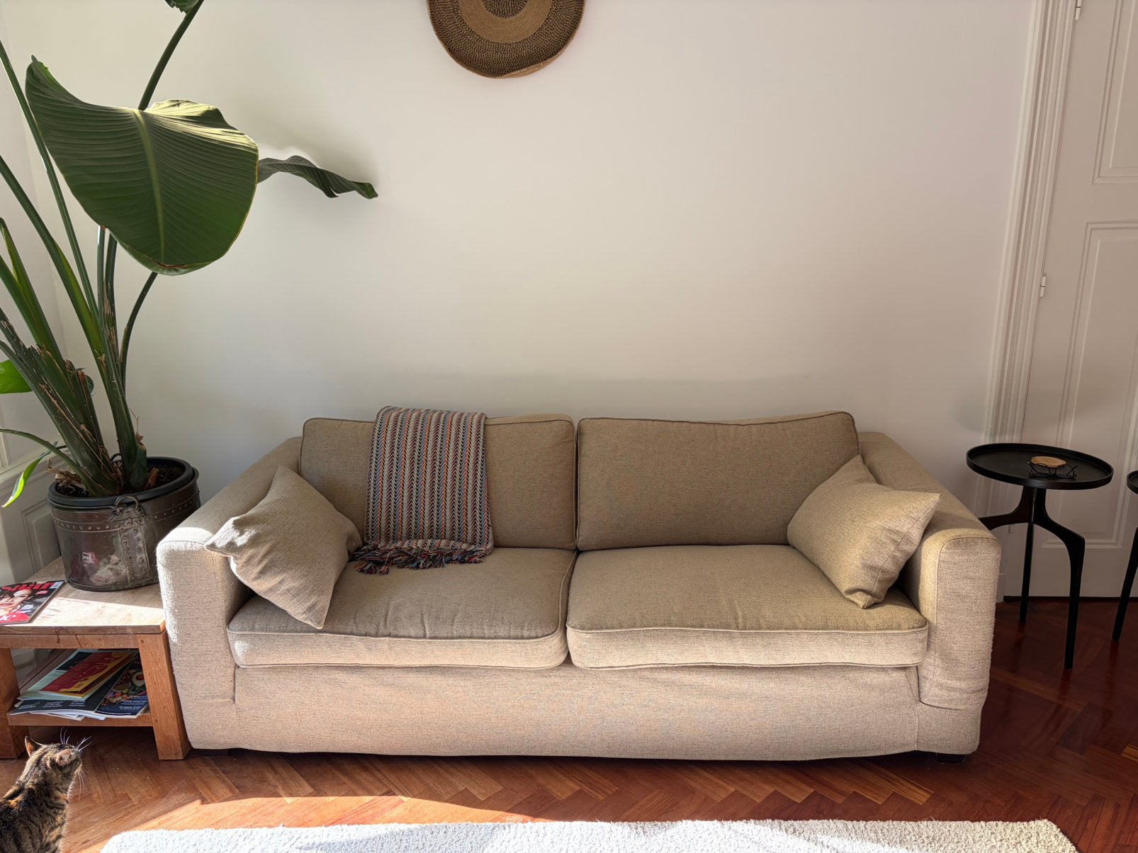 Linteloo easy living bank, Gebruikt, 100 tot 125 cm, Driepersoons, Rechte bank