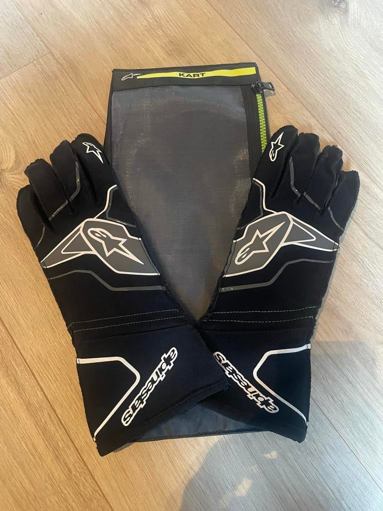 Alpinestars Tech-1 KX v2 Kart Handschoenen Zwart/Antraciet M, Sport en Fitness, Karting, Ophalen of Verzenden, Zo goed als nieuw