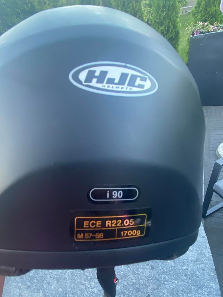 HJC i90 Systeemhelm - Zo goed als nieuw, Motoren, Kleding | Motorhelmen, M, Systeemhelm, HJC, Ophalen of Verzenden