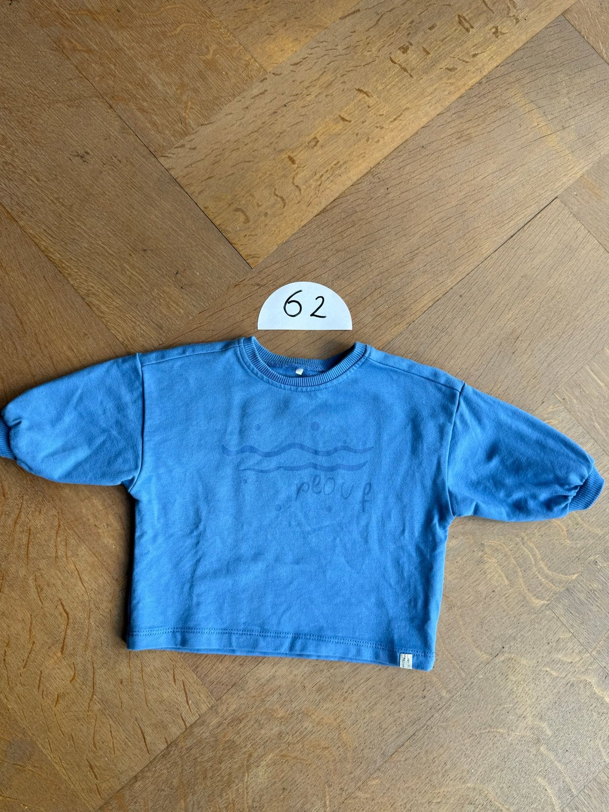 Blauw Petit Maison shirtje maat 62, Ophalen, Nieuw, Jongetje of Meisje, Shirtje of Longsleeve