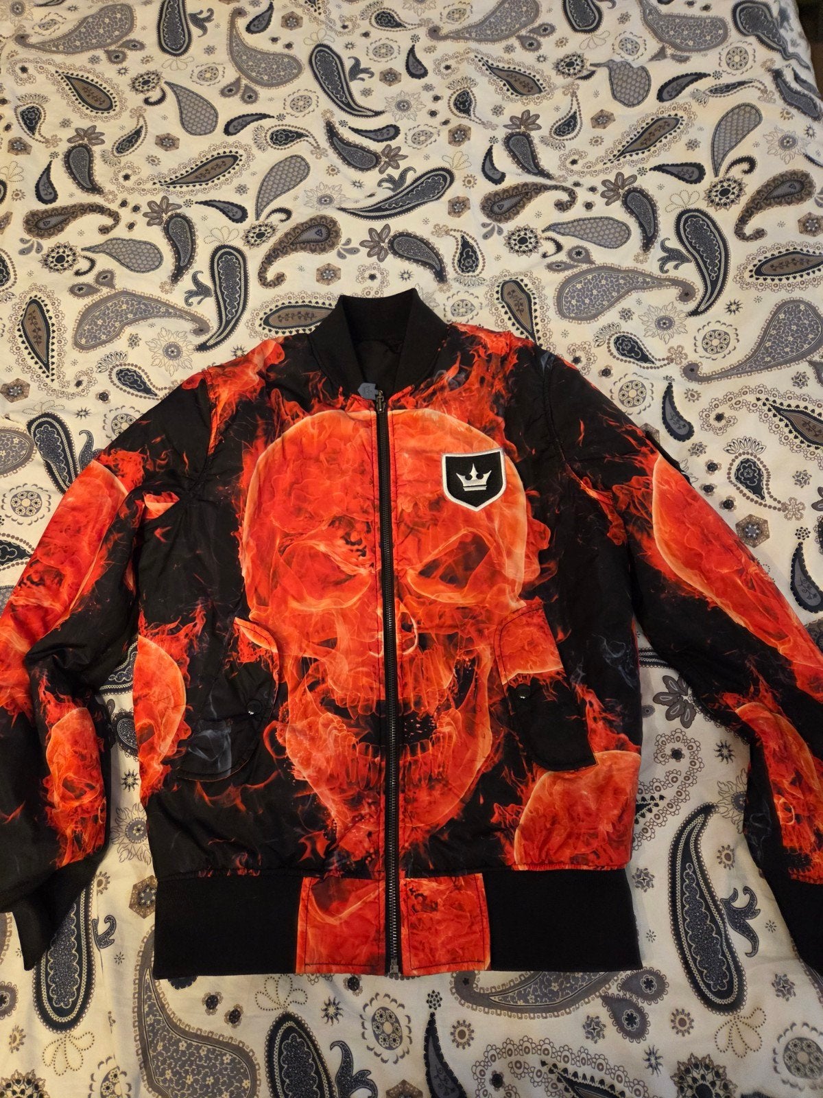 Omkeerbare Bomberjack XS/S - make it fucking louder!, Kleding | Heren, Ophalen of Verzenden, Zo goed als nieuw, Maat 46 (S) of kleiner