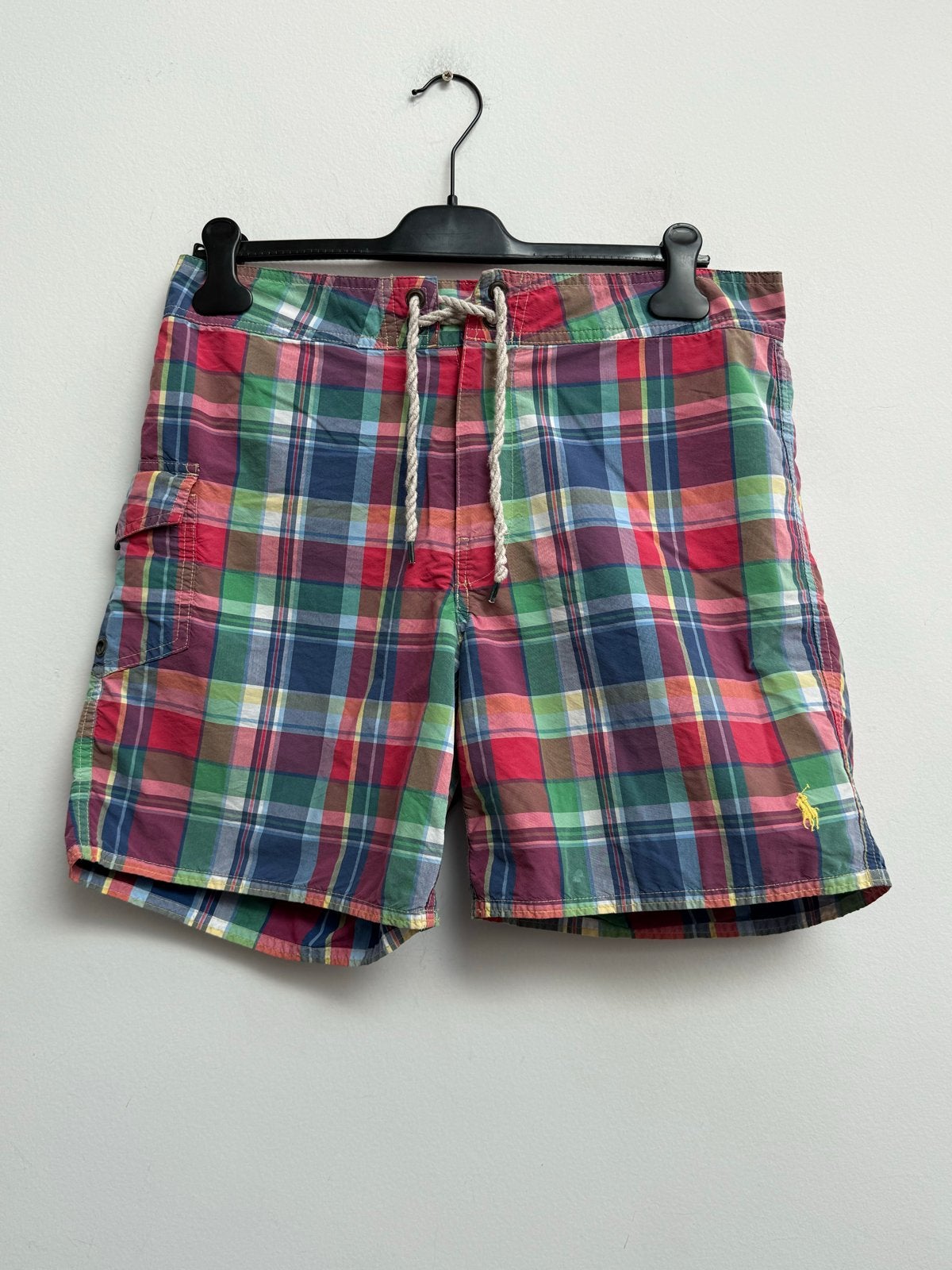Polo Ralph Lauren Madras Zwemshort Maat 32, Kleding | Dames, Ophalen of Verzenden, Zo goed als nieuw, Meerkleurig, Zwembroek of Short