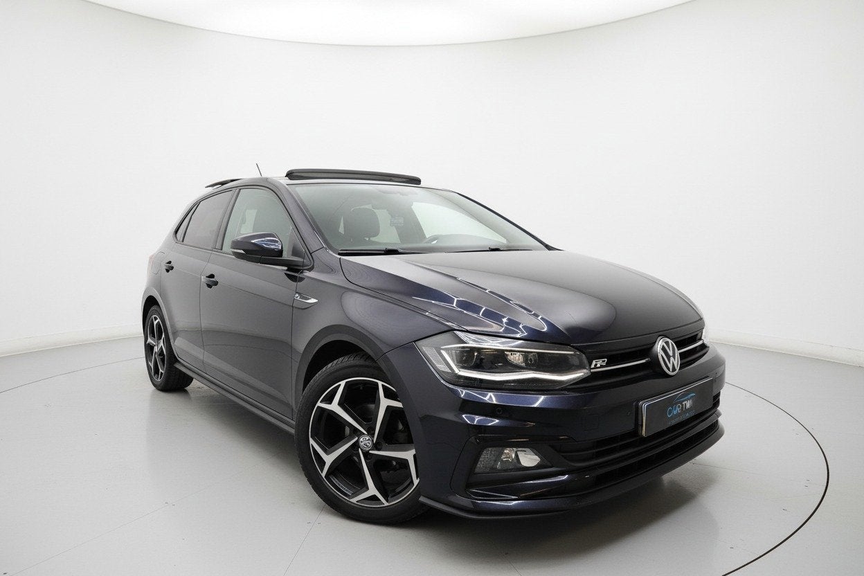 Volkswagen Polo 1.0 TSI 3x R LINE PANO VIRTUAL KEYLESS ACC, Auto's, Voorwielaandrijving, Zwart, Origineel Nederlands, Bedrijf