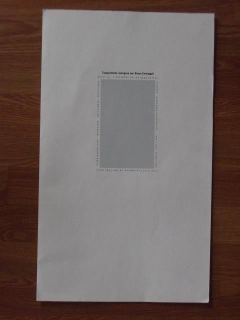 Elvire Maas, Typografische weergave van Simon Carmiggelt., Boeken, Kunst en Cultuur | Beeldend, Gelezen, Ophalen of Verzenden