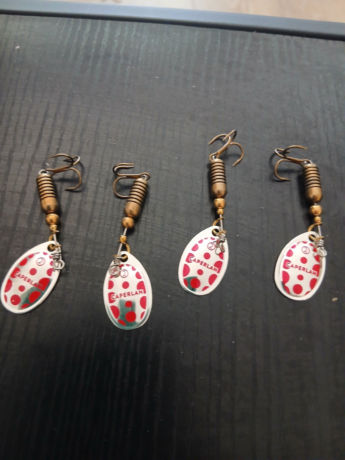 Caperlan spinners - set van 4 stuks, Ophalen of Verzenden, Gebruikt, Kunstaas
