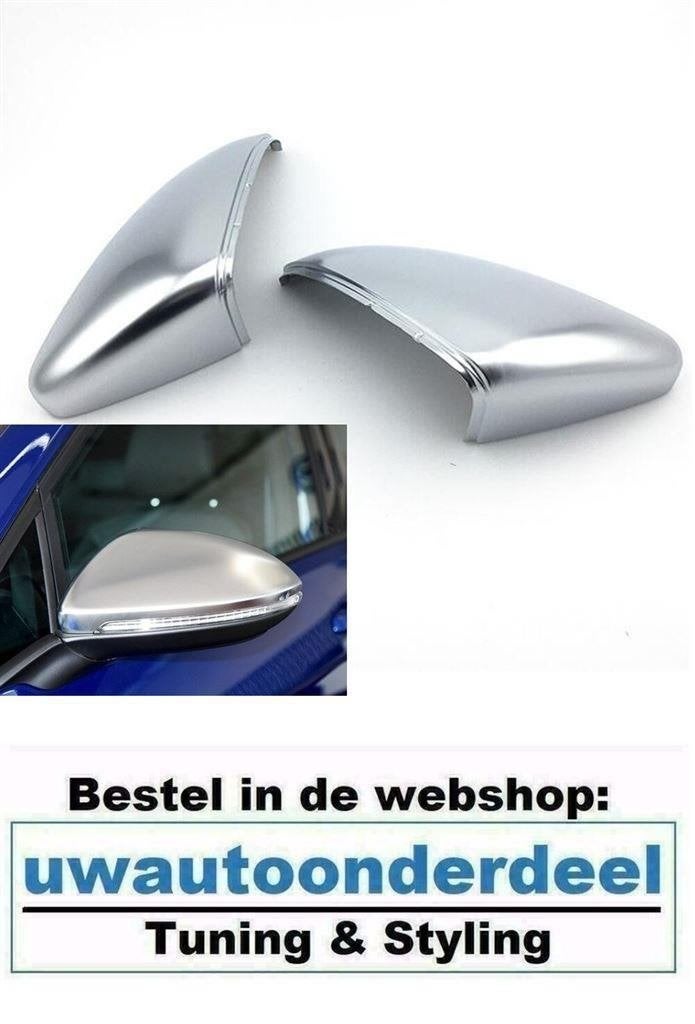 Mat Aluminium Spiegelkappen Geschikt Voor Vw Golf 7 GTI TDI, Verzenden, Automotive Parts, A.parts@hotmail.nl, Trasmolenlaan 12 3447 GZ Woerden