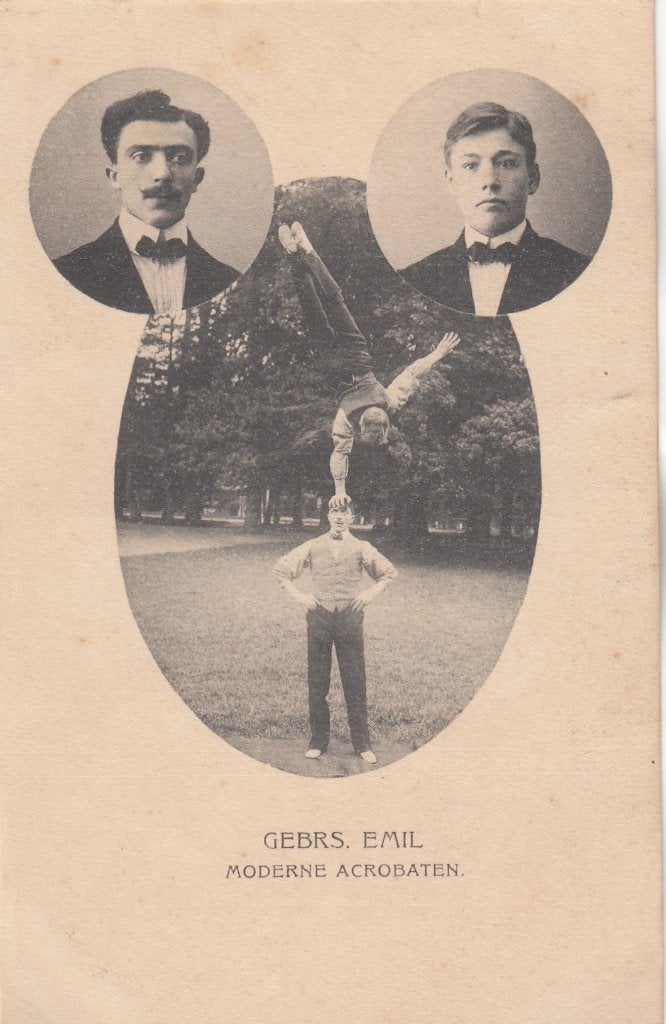 Gebrs. Emil - Moderne Acrobaten, Verzenden, 1920 tot 1940, Ongelopen, Sterren en Beroemdheden