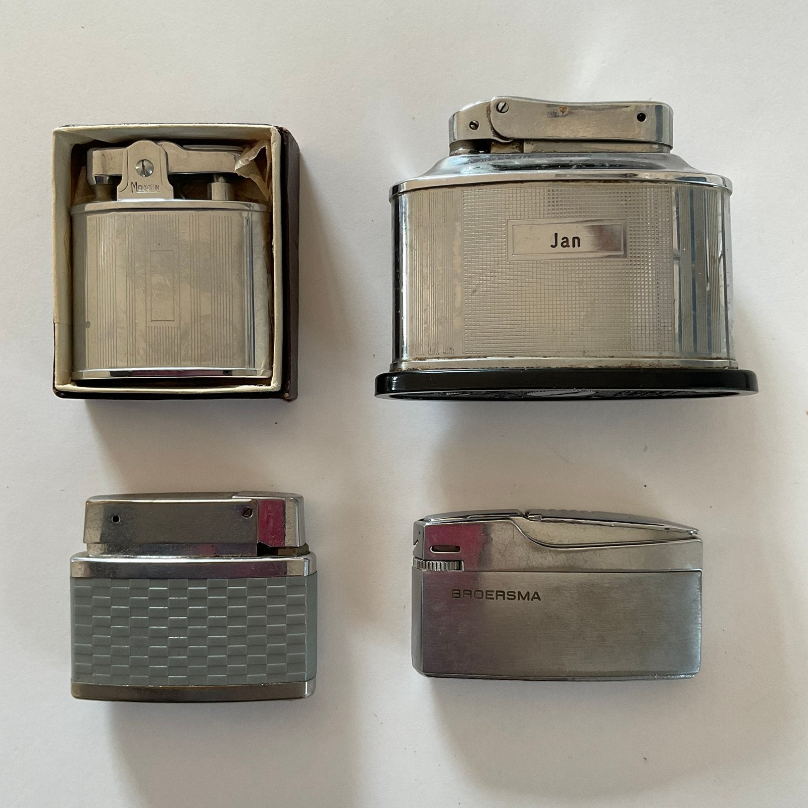 Vintage vuuraanstekers Consul, Fisher, Martin, Modern, Verzamelen, Ophalen of Verzenden, Gebruikt, Aansteker