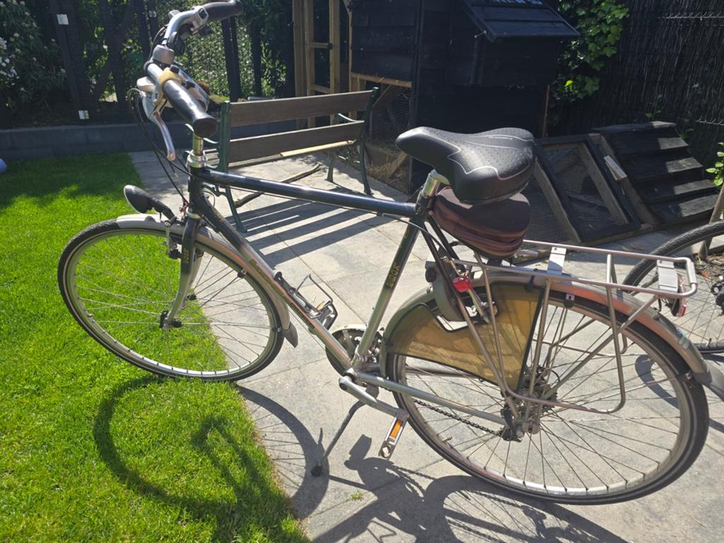 Goed onderhouden fiets met comfortabel zadel, Overige merken, Gebruikt, Velgrem, Versnellingen