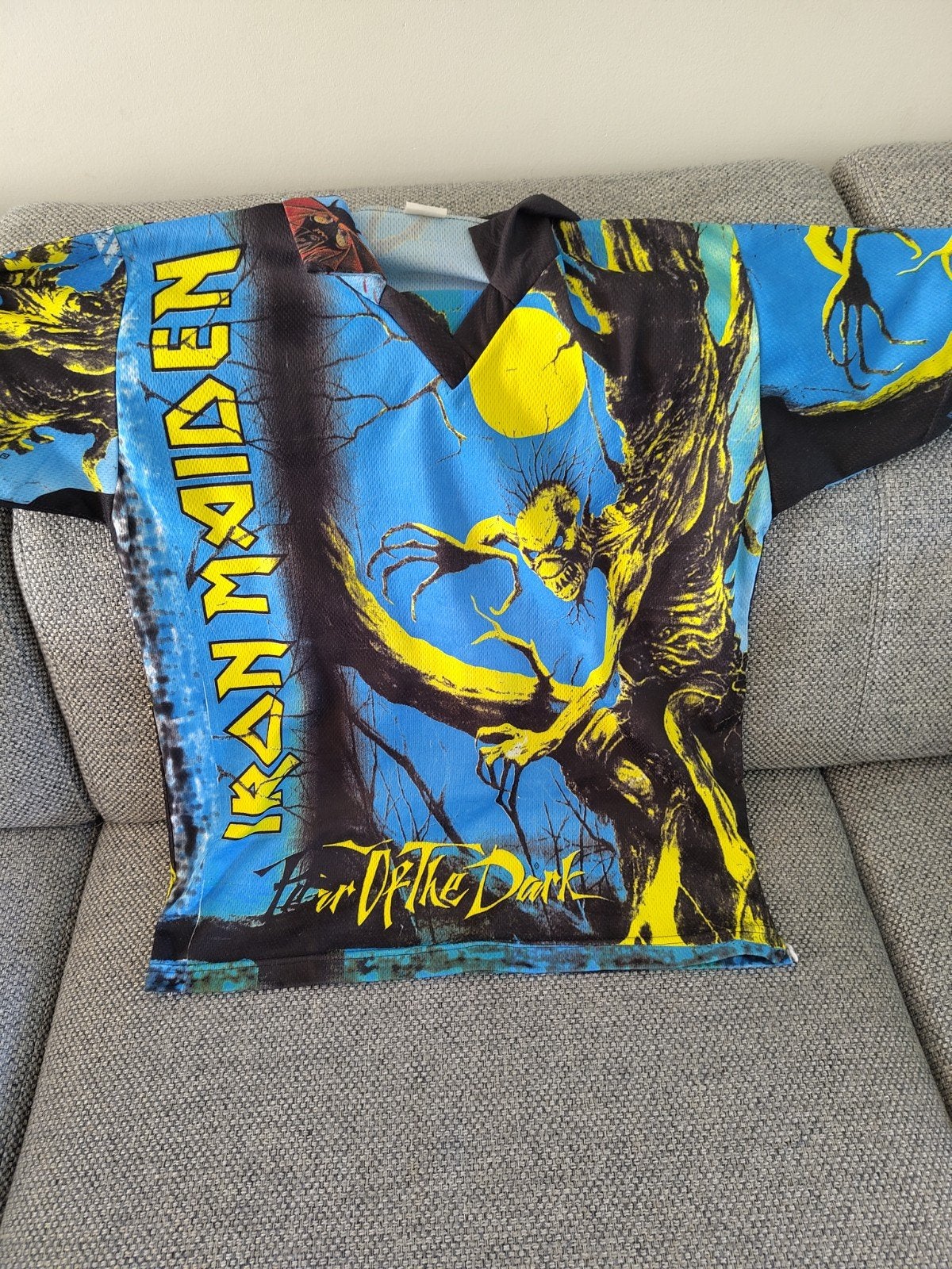 Iron Maiden Fear of the Dark T-shirt (Shein, maat M), Shein, Ophalen of Verzenden, Gedragen, Maat 48/50 (M)