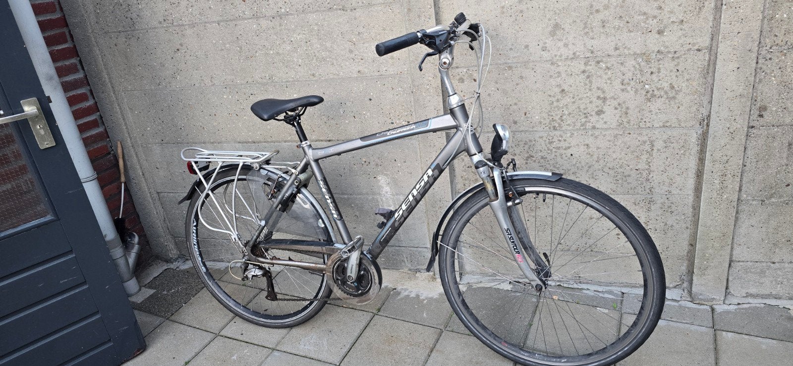 herenfiets met 18 versnelling, Ophalen, Zo goed als nieuw, Minder dan 10 versnellingen, Overige merken