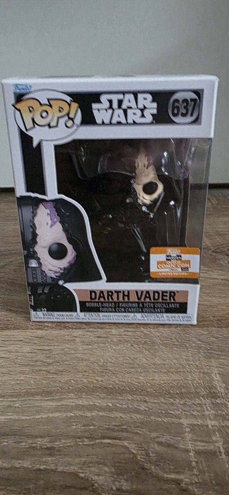 Funko Pop! Star Wars Darth Vader (637) Comic Con Limited, Ophalen of Verzenden, Zo goed als nieuw