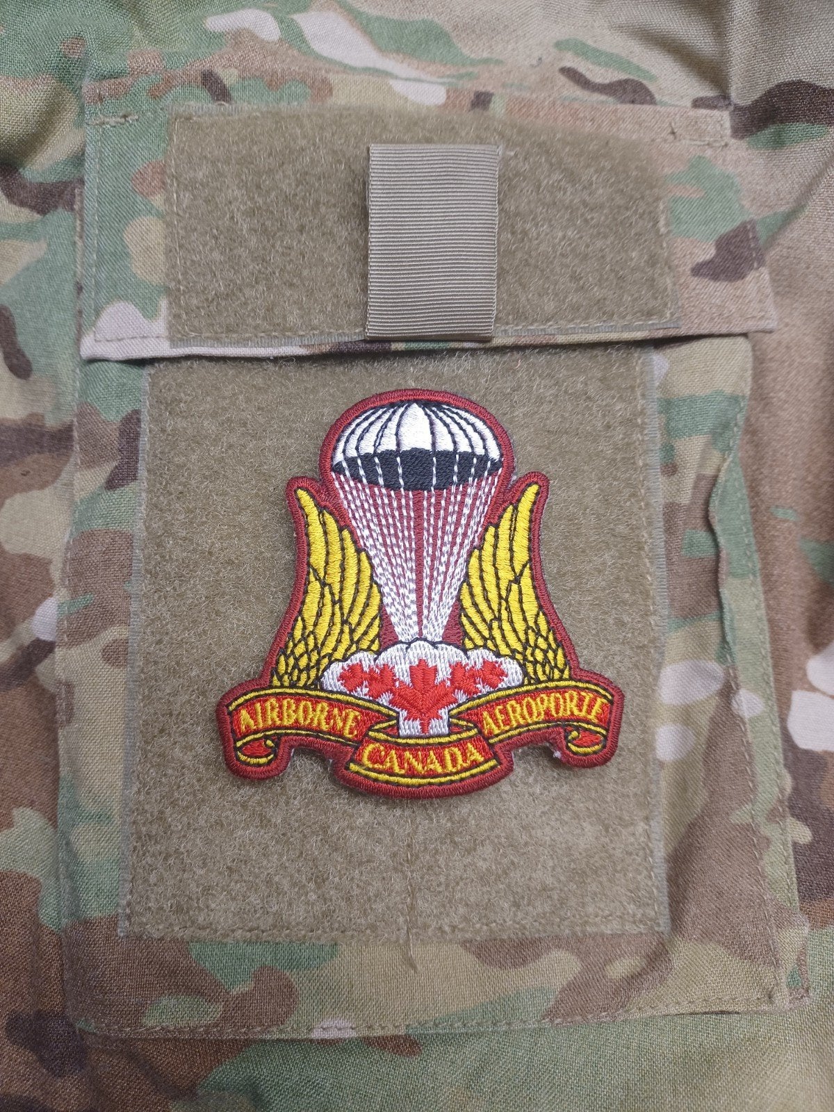 Canadese Airborne Embleem - Militaire Patch, Verzamelen, Verzenden, Landmacht, Amerika, Embleem of Badge