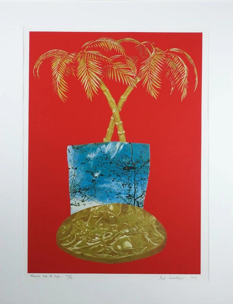 Rob Scholte - Zeefdruk 'Waarover zal ik zingen' Nr. 10/80, Antiek en Kunst, Kunst | Litho's en Zeefdrukken, Ophalen