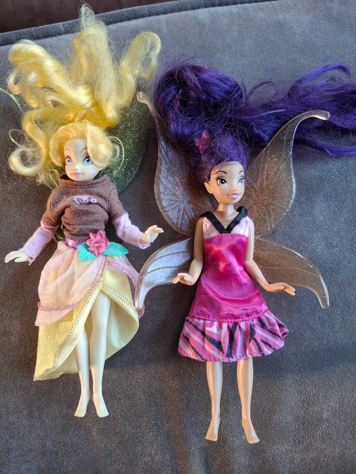 2 Disney poppen, Ophalen of Verzenden, Gebruikt
