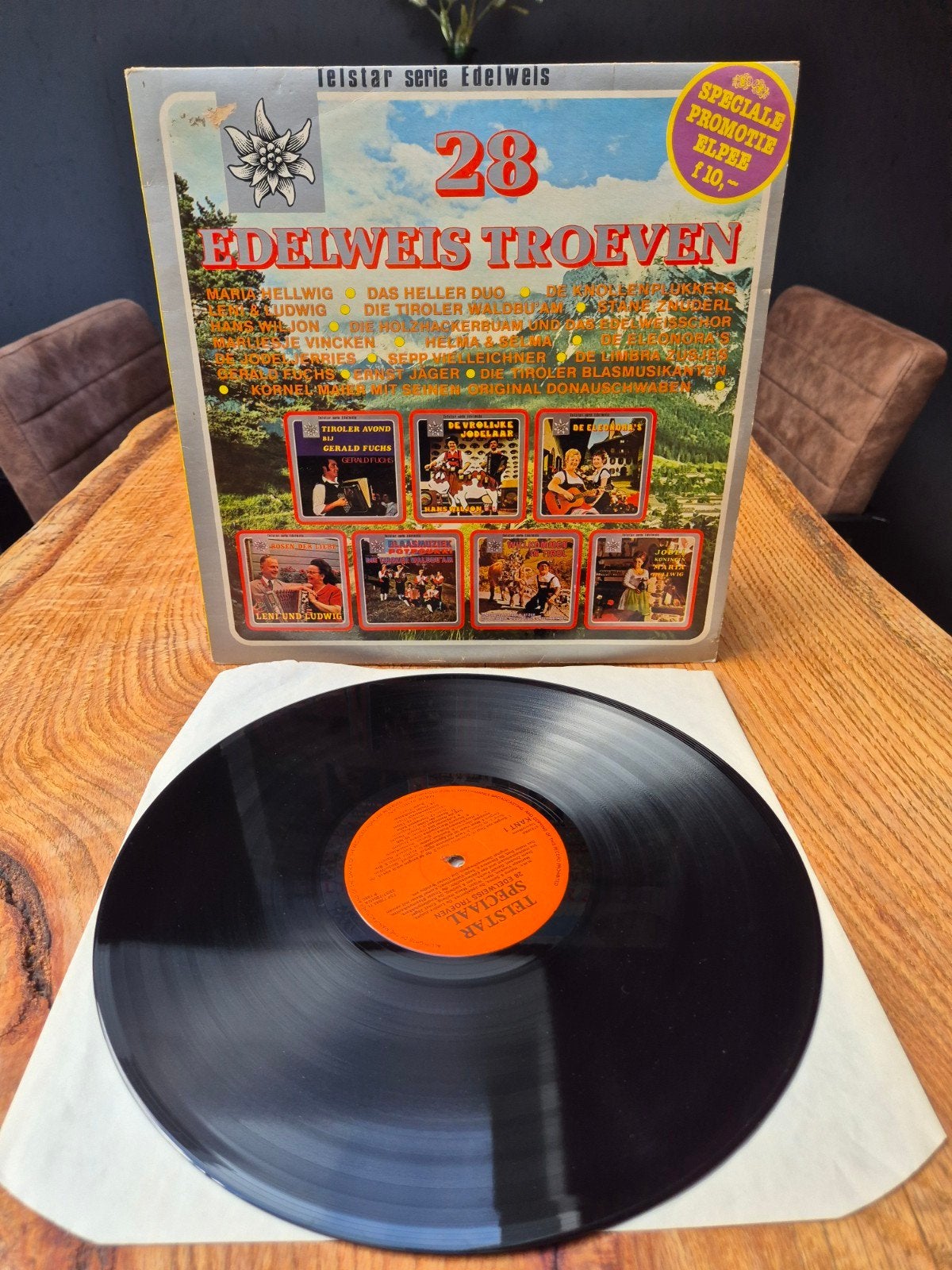 28 Edelweis Troeven - Telstar Serie Edelweis LP, Ophalen of Verzenden, 1970 - 1979, Gebruikt, 12 inch