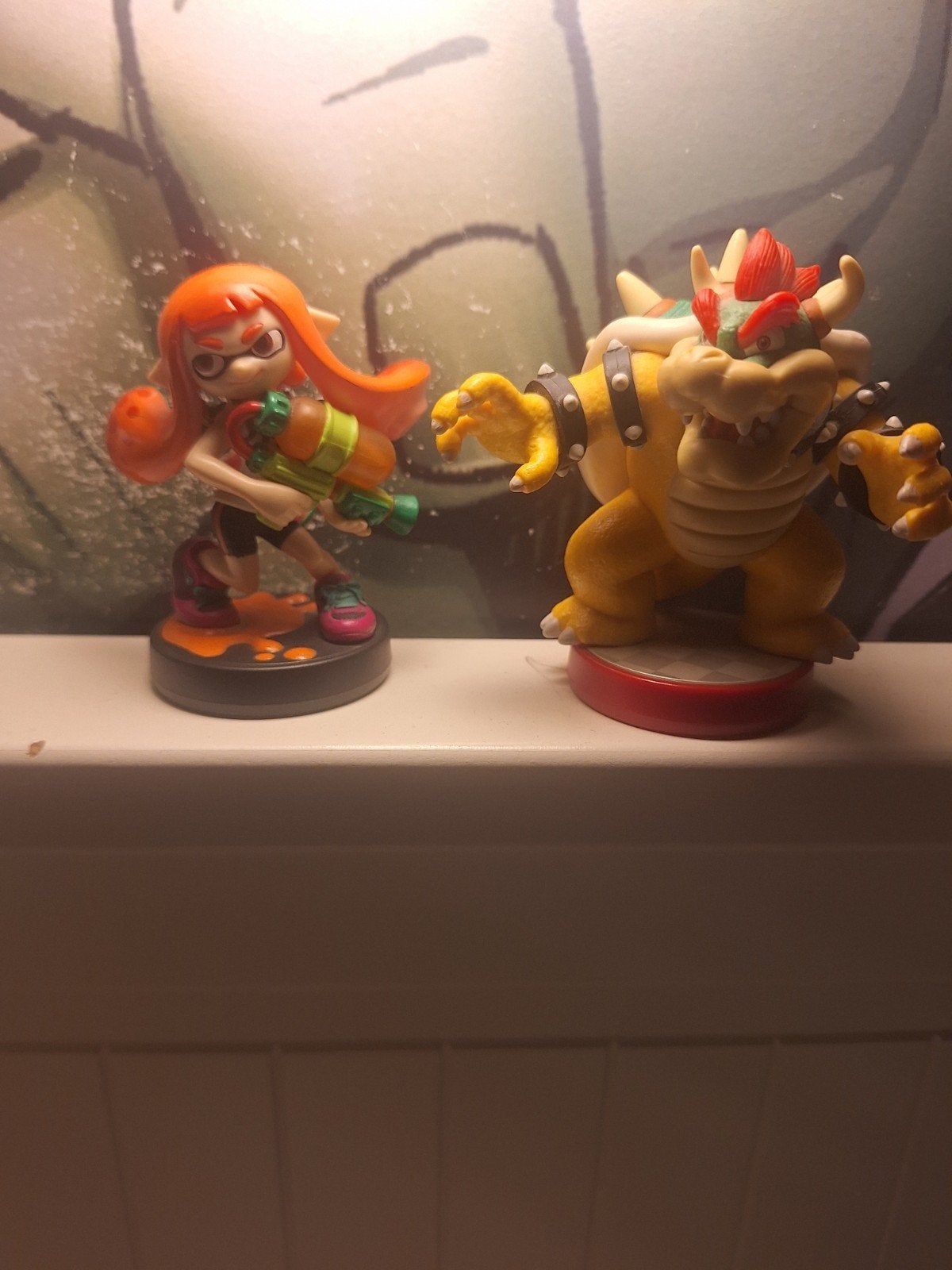 Amiibo Bowser en Inkling Girl - Nintendo Figuren, Avontuur en Actie, 1 speler, Ophalen of Verzenden, Zo goed als nieuw