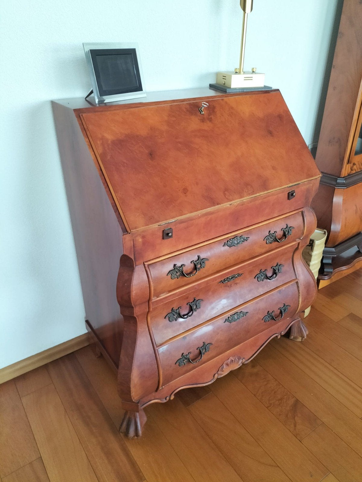Secretaire van notenhout, Huis en Inrichting, Kasten | Secretaires, Ophalen, Gebruikt, Klassiek