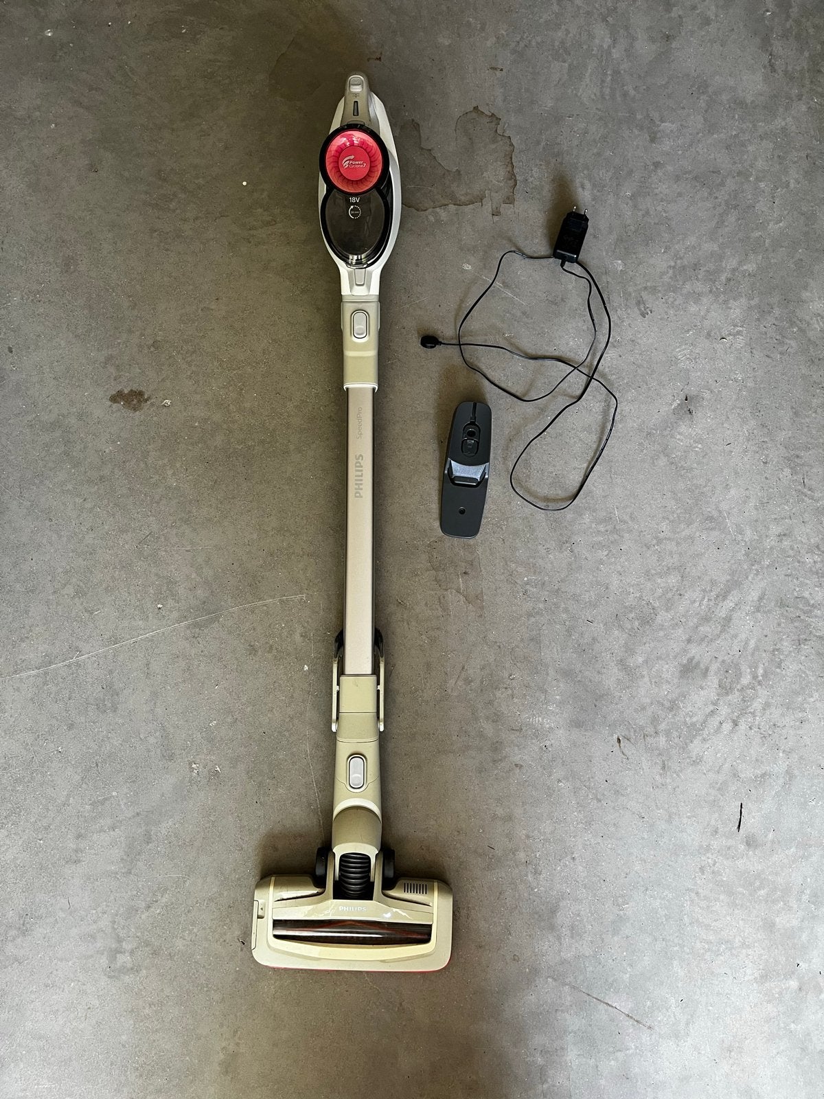 Philips SpeedPro Steelstofzuiger 18V - Draadloos, Witgoed en Apparatuur, Stofzuigers, Ophalen, Gebruikt, Philips, Draadloos