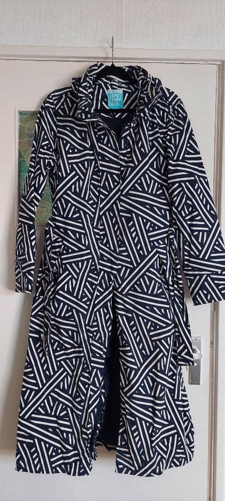 Vlotte regenjas, trenchcoat, Meerkleurig, Maat 42/44 (L), Happy Rainy Days, Ophalen of Verzenden