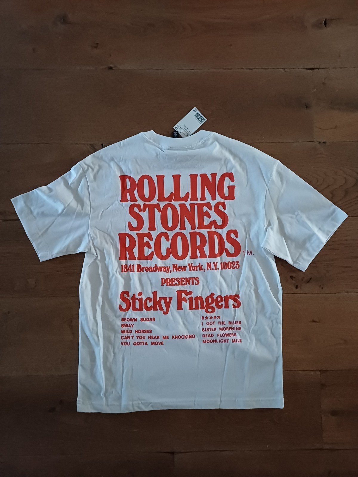 Rolling Stones Records T-shirt - Nieuw met kaartjes, Kleding | Heren, Maat 52/54 (L), Wit, Nieuw, Ophalen of Verzenden