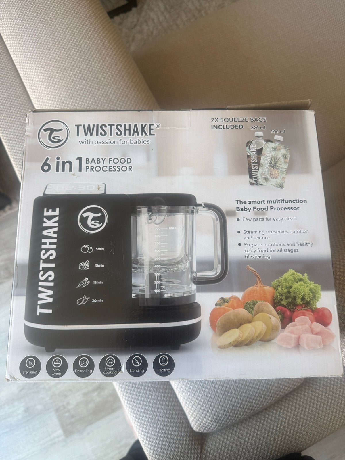 Twistshake 6-in-1 Babyvoeding Processor - Nieuw in doos, Ophalen of Verzenden, Nieuw, Overige typen