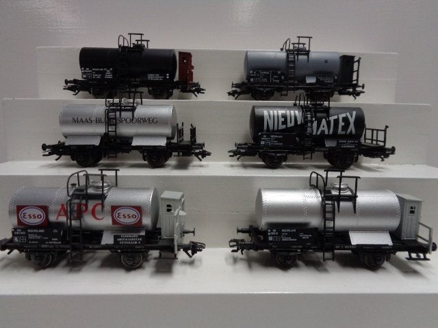 SACHSEN MODELLE: 6x Ketelwagen  NS (H0)., Hobby en Vrije tijd, Modeltreinen | H0, Zo goed als nieuw, Wagon, Gelijkstroom, Overige merken