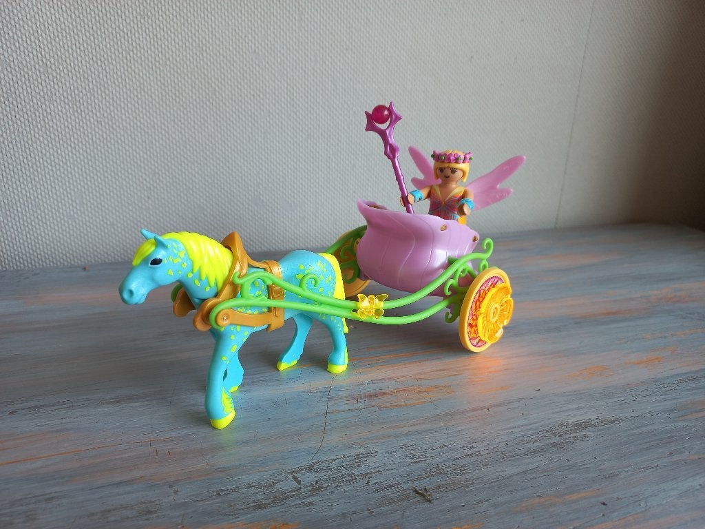 Playmobil - Bloemen-Fee met Koets en Fantasie Paard, Complete set, Fantasy, Overige typen, Ophalen of Verzenden