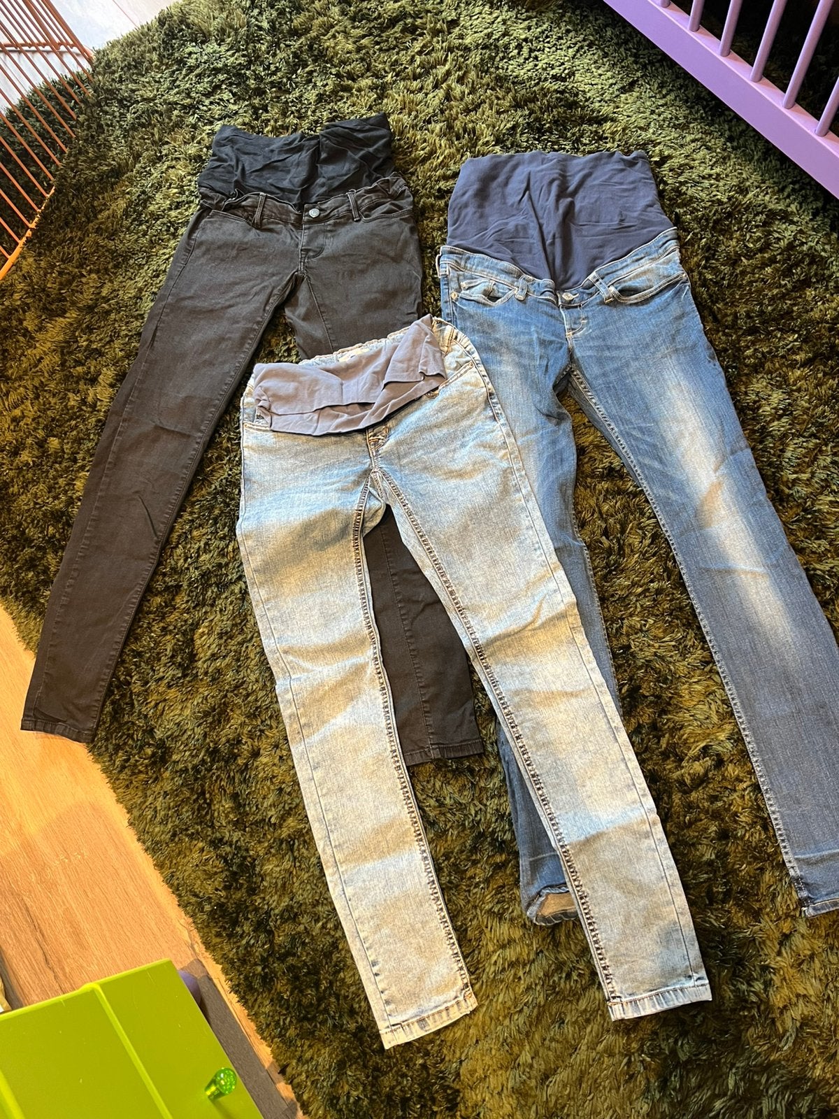 Zwangerschapsbroeken - flared jeans & skinny, Ophalen of Verzenden, Zo goed als nieuw, Blauw, W28 - W29 (confectie 36)