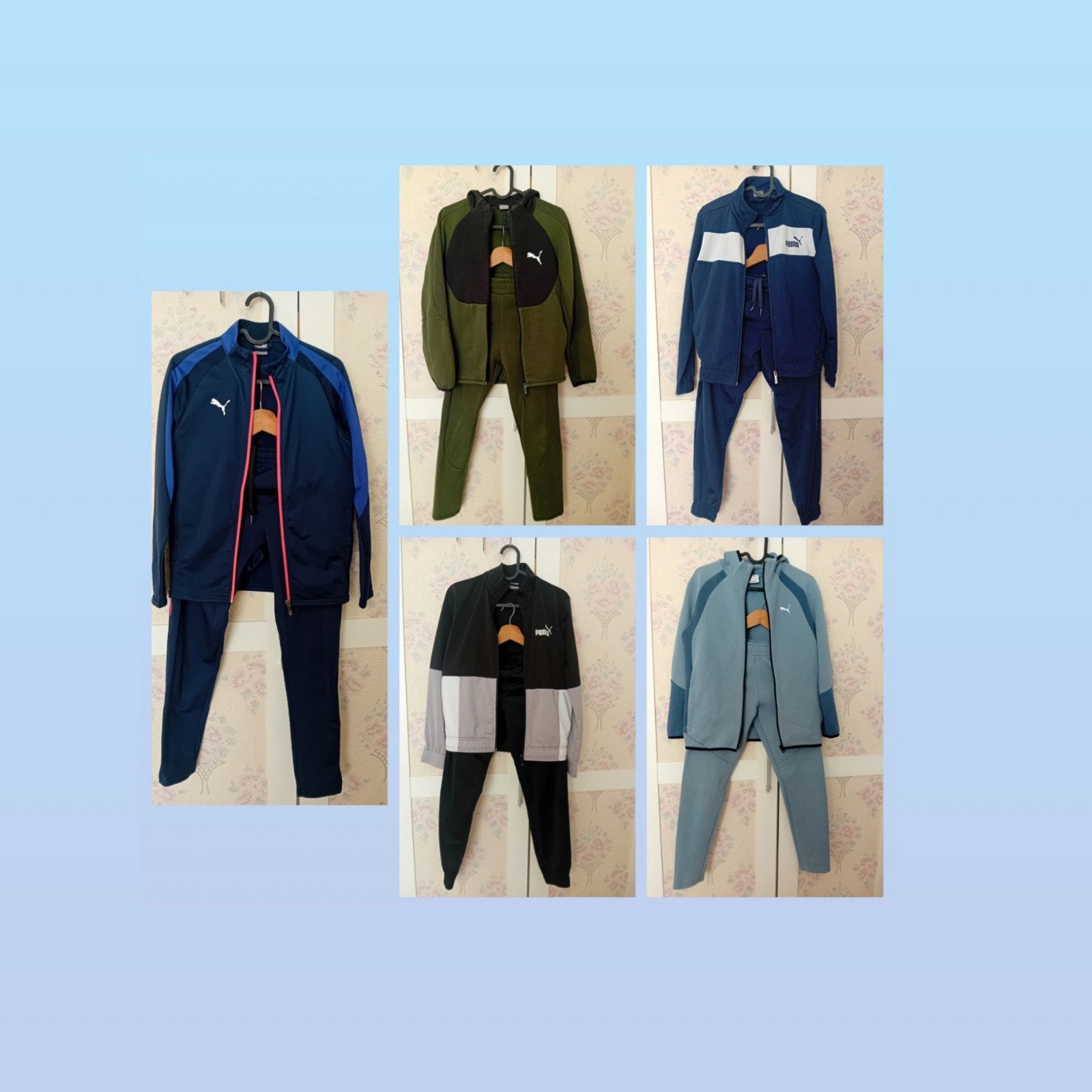 5 Puma trainingspakken voor jongens - Diverse kleuren, Ophalen, Gebruikt, Puma, Setje