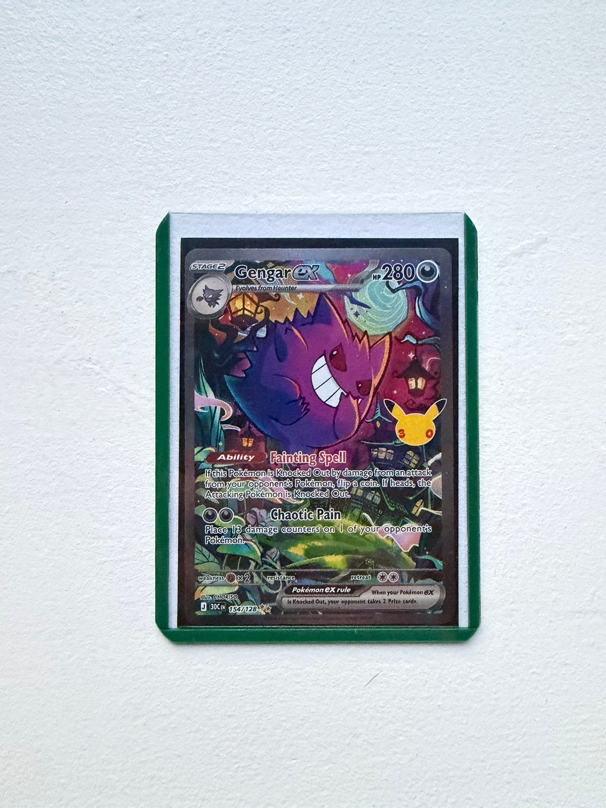 Pokemon Gengar EX 154/128, Ophalen of Verzenden, Nieuw, Losse kaart, Foil