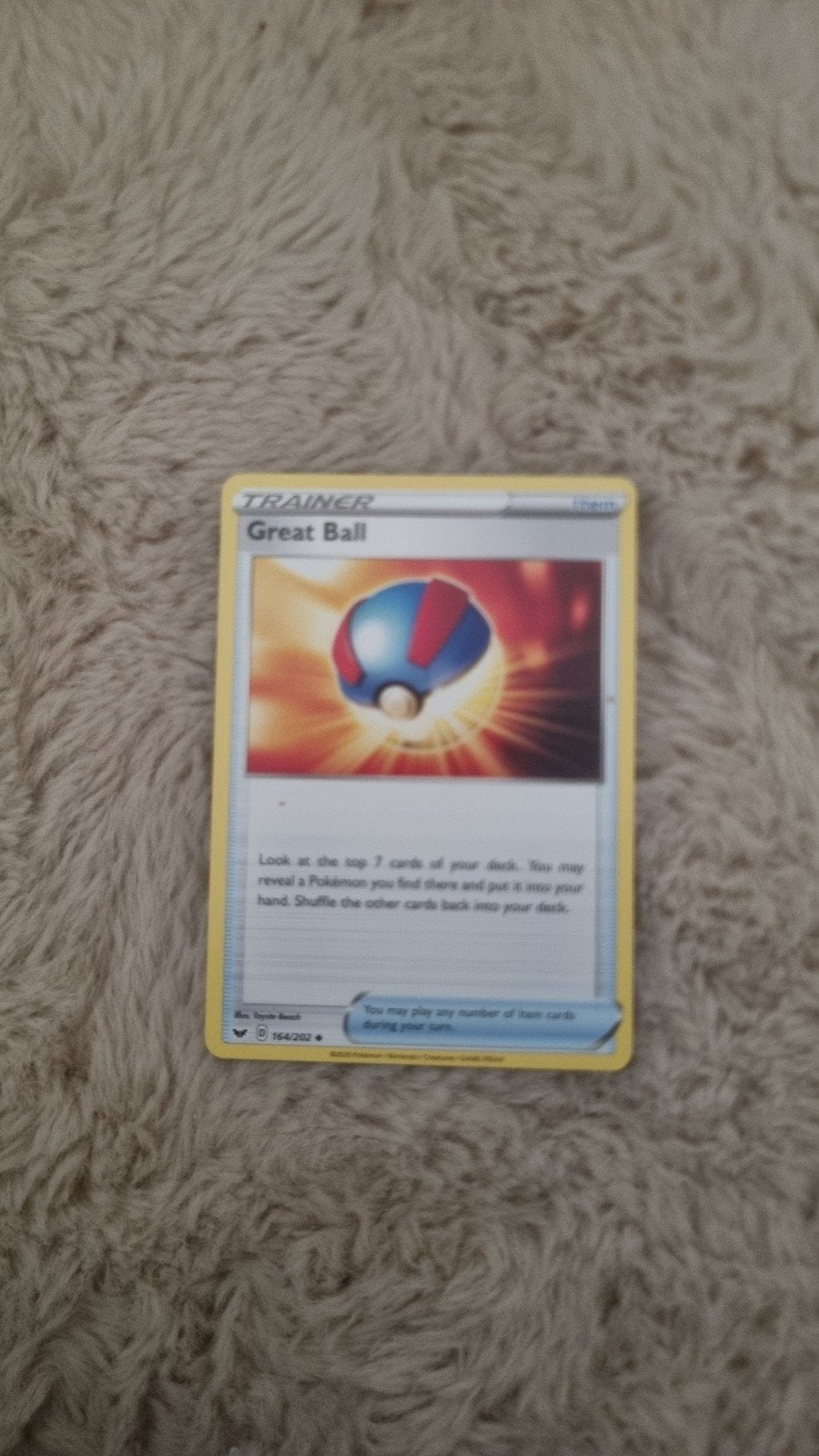 Nieuwe Pokémon Great Ball Trainer kaart, Ophalen of Verzenden, Nieuw, Losse kaart