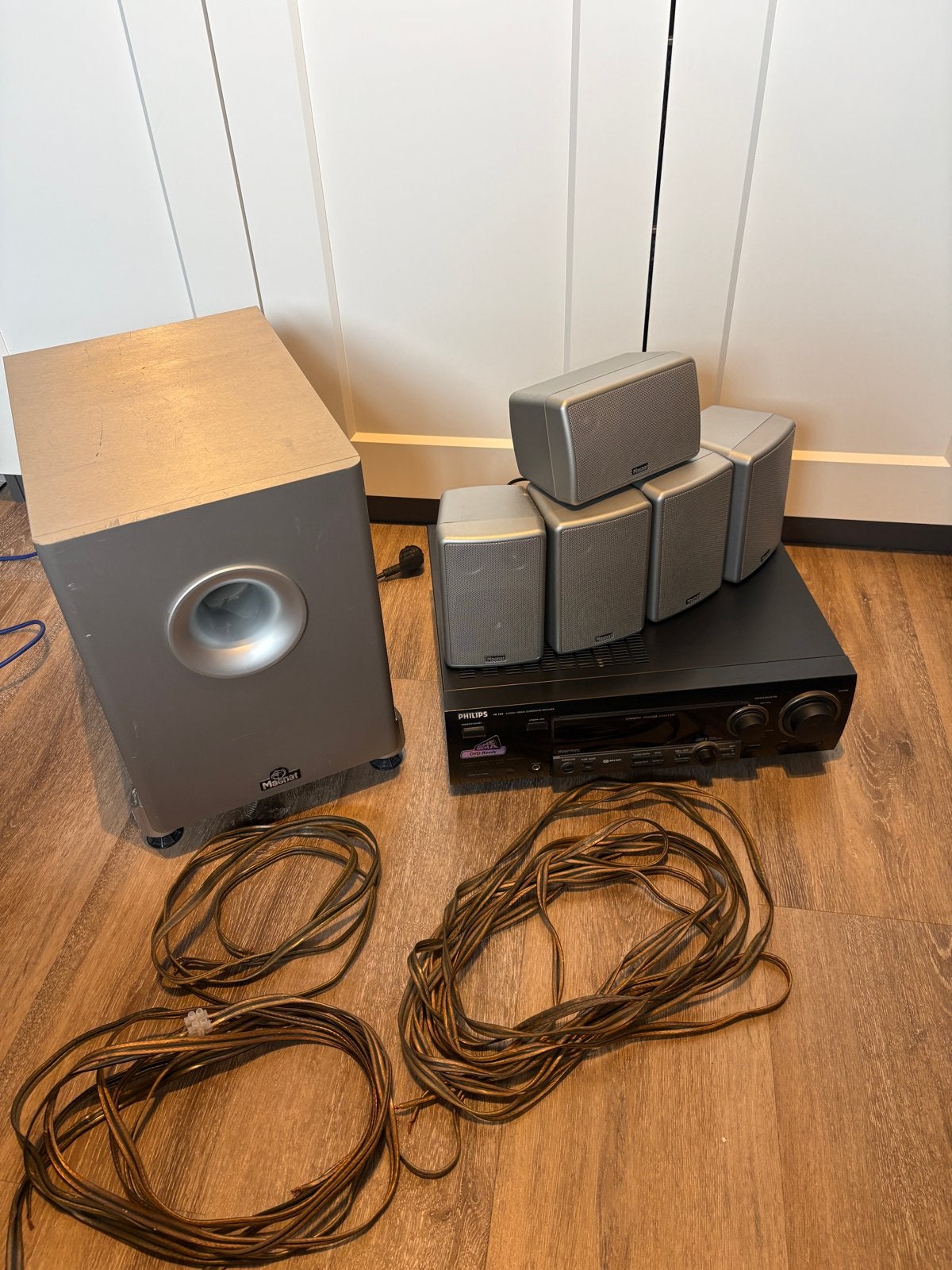 Compleet Magnat 5.1 Surround Systeem met Philips Receiver, Ophalen, Philips, Gebruikt, 5.1-systeem