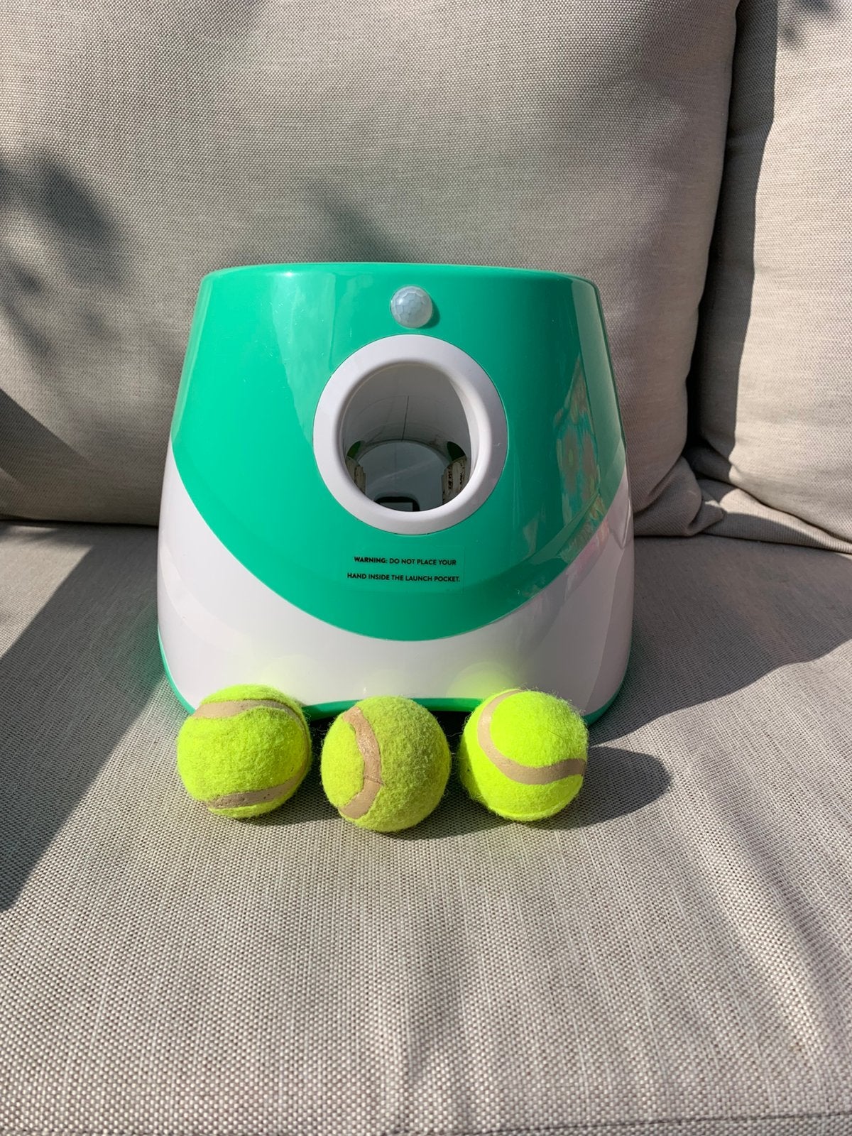 Automatische ballenwerper hond oplaadbaar ballenkanon, Ophalen of Verzenden, Zo goed als nieuw, Apporteerspeelgoed