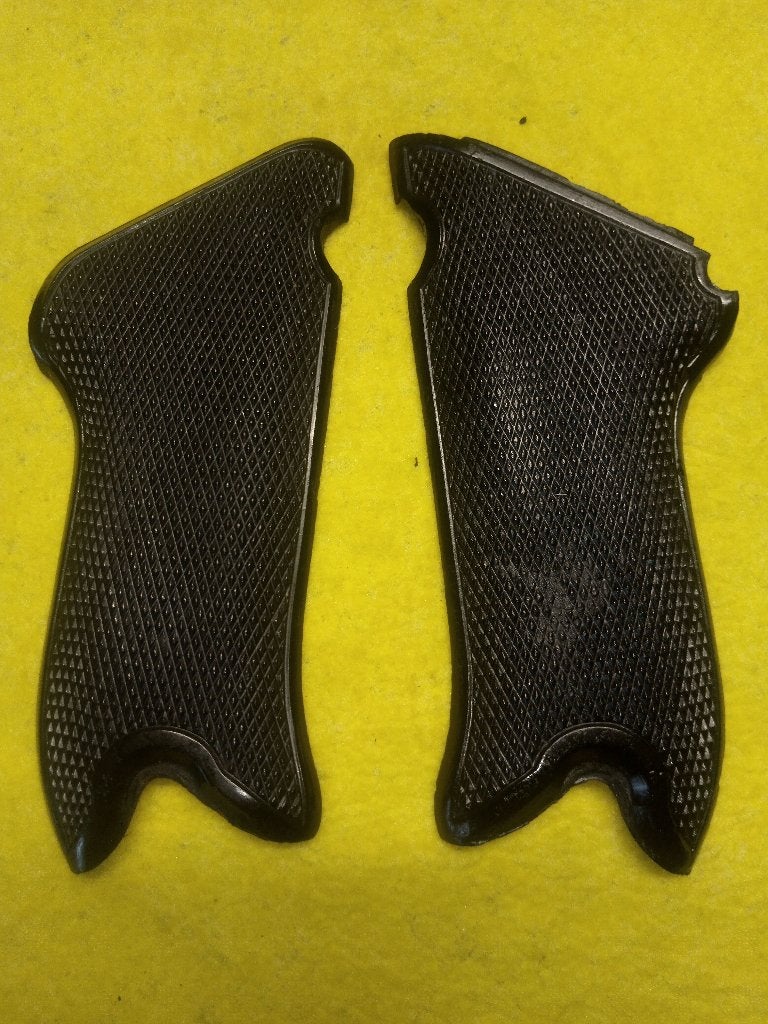 TOT 02-07 te koop orgi WW2Luger P08 zwart bakeliet greepjes, Verzamelen, Ophalen of Verzenden, Landmacht, Nederland, Embleem of Badge