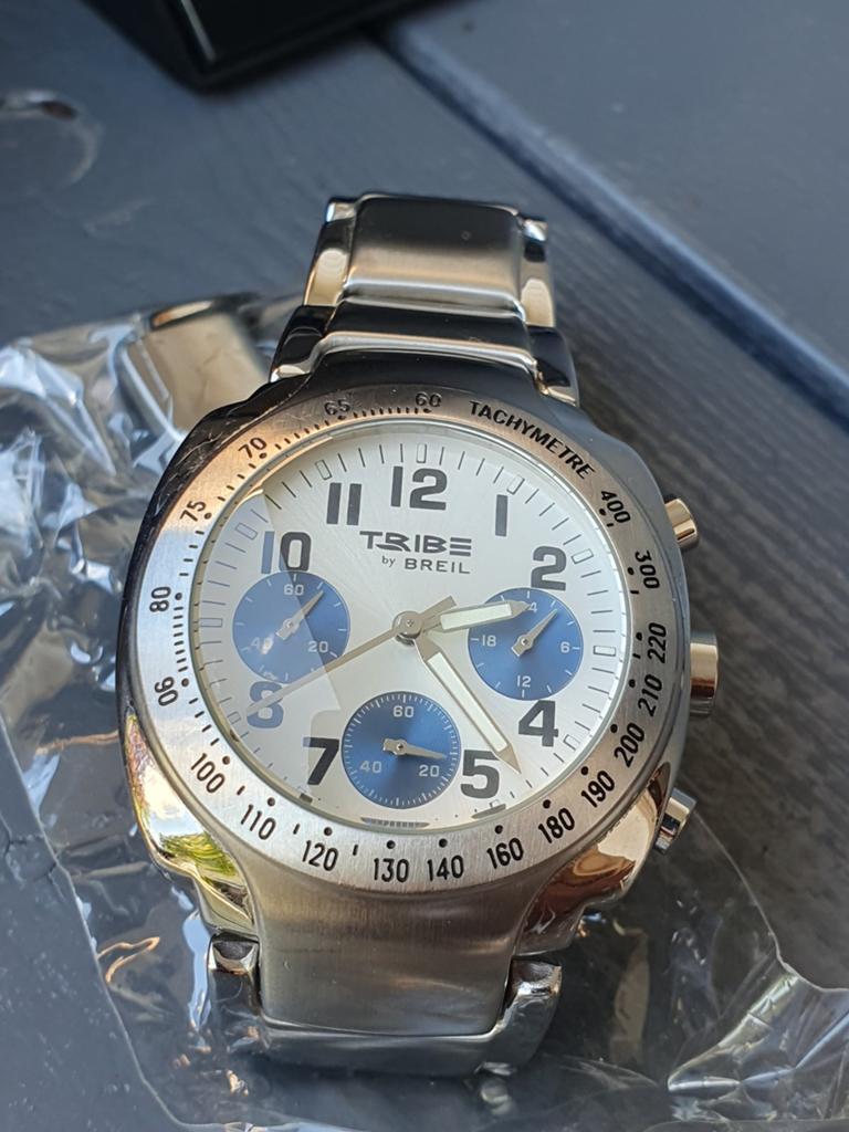 Breil Tribe Speedtimer Chronograph, Sieraden, Tassen en Uiterlijk, Sporthorloges, Zo goed als nieuw, iOS, Grijs, Waterdicht, Ophalen of Verzenden