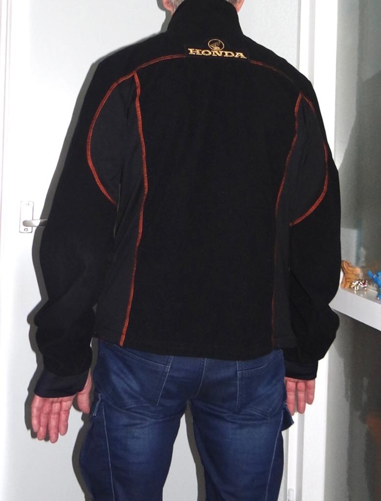 Honda Goldwing Fleece Jas Zwart - Maat L, Ophalen, Zo goed als nieuw, Maat 52/54 (L), Zwart