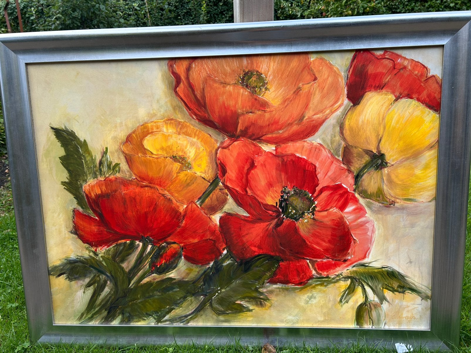 Groot schilderij, Ophalen