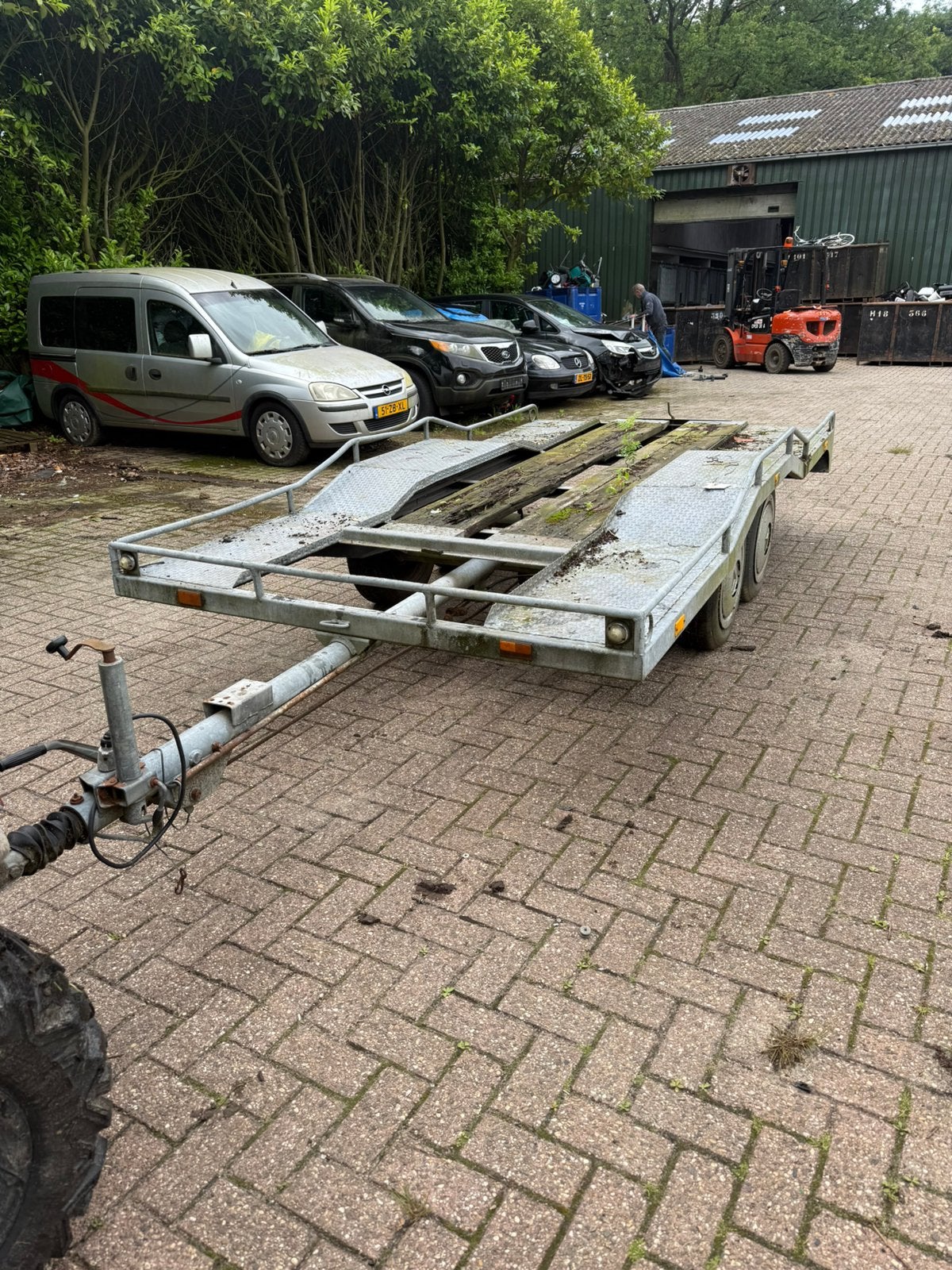Tijhof oprijaanhanger, Ophalen, Gebruikt
