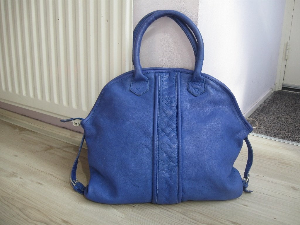 COWBOYSBAG royale helder blauwe tas in goede staat, Ophalen of Verzenden, Zo goed als nieuw, Blauw, Handtas