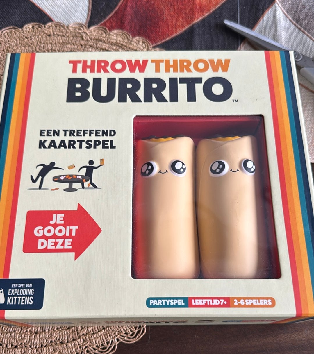 Throw Throw Burrito - partyspel 2 - 6 personen (7+), Vijf spelers of meer, Ophalen of Verzenden, Nieuw