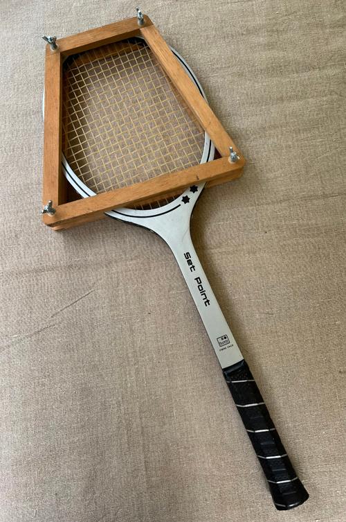 Tennisracket vintage Rucanor, fibre face, L3, amper gebruikt, Sport en Fitness, Tennis, Overige merken, Gebruikt, Ophalen of Verzenden