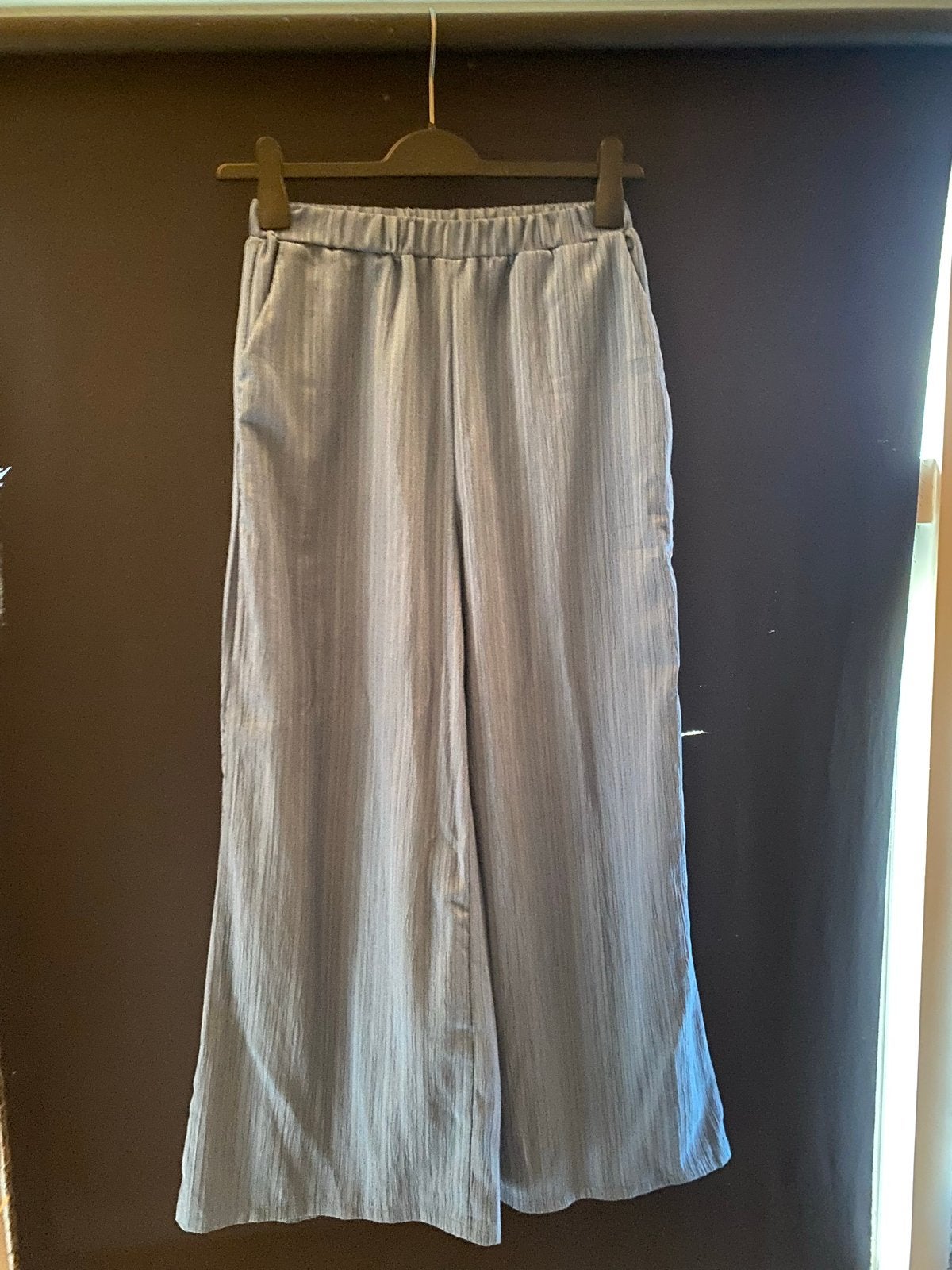 Shein lichtblauwe wijde broek maat S, Kleding | Dames, Ophalen, Blauw, Zo goed als nieuw, Maat 36 (S)