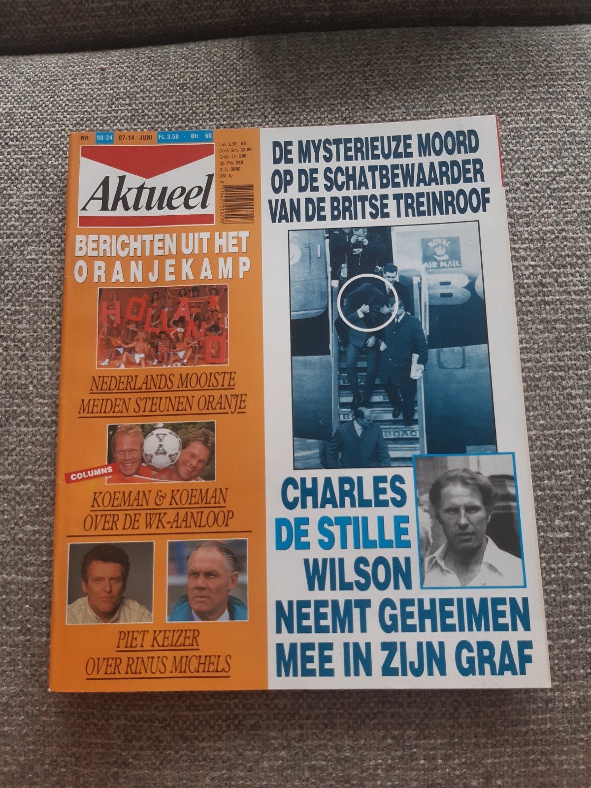 24.Aktueel 1990. Soyuz. Charles Wilson. Piet Keizer. Ronald, Verzenden, 1980 tot heden, Tijdschrift
